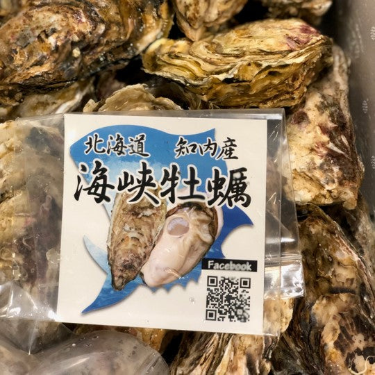 鮮魚通販［豊洲 Okawari 鮮魚店］殻付き牡蠣 生食用 北海道知内産 中/小サイズ 10個 北海道 真牡蠣 海峡牡蠣 豊洲直送【知内牡蠣ｘ１０個】  冷蔵 – 豊洲おかわり鮮魚店