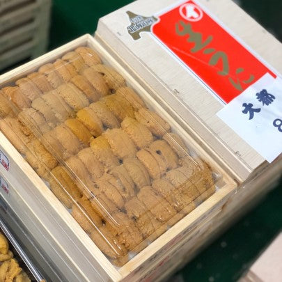 鮮魚通販［豊洲 Okawari 鮮魚店］上 白ウニ 並び 北海道・青森・三陸